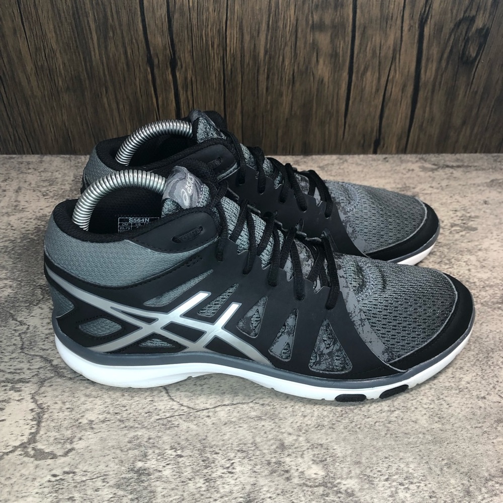 Asics Gel-Fit Tempo 2 Womens Mid Top Training Shoes Gray/Black Size 9
